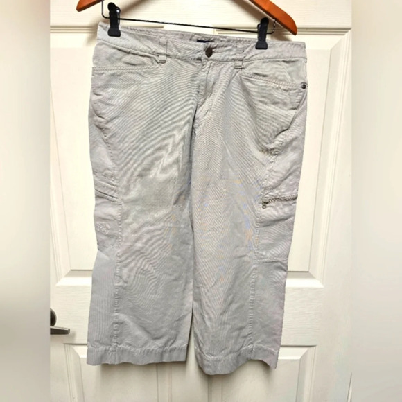 ARC'TERYX Women’s Damen Khaki Cropped Capri Hiking Pants Sz10 - Picture 1 of 15